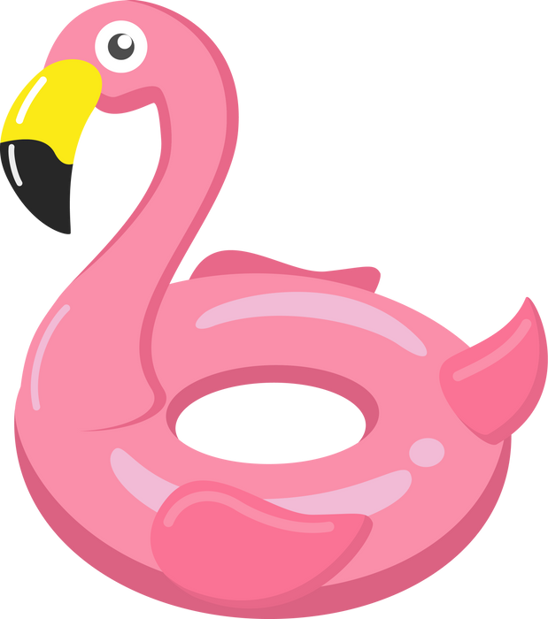 Flamingo Pool Float illustration